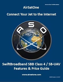 UAV-200 Class 4 SwiftBroadband Airtime Price Guide for Unmanned Aerial Vehicles and Safety Services.