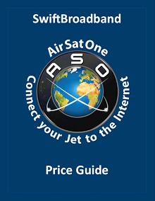 SwiftBroadband Price Guide for Aircraft. Includes rates for Intermediate and High Gain Satcom Terminals.